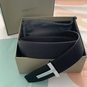 Tom Ford Black Leather Belt